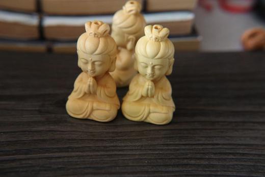 宝宝佛观音°黄杨木车挂 商品图1