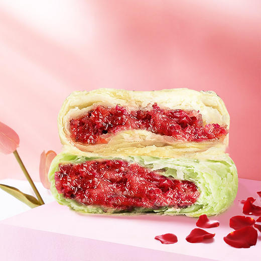味滋源鲜花饼礼盒装880g 传统糕点心早餐面包整箱零食小吃大礼包 商品图2