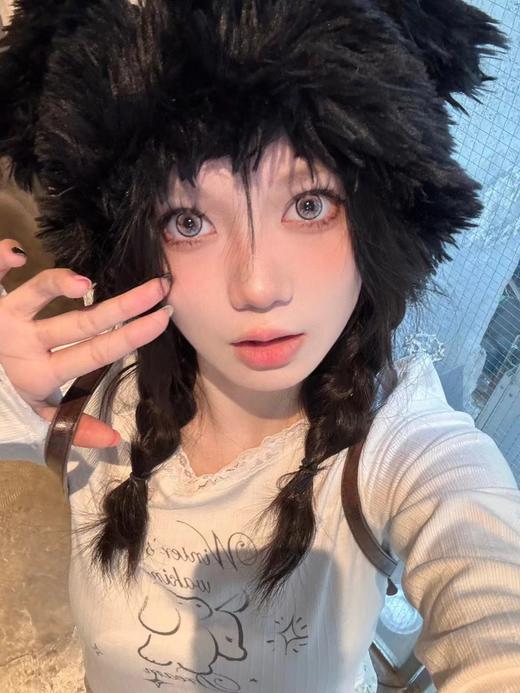 【大直径】Ealla girl- 猫眼圈圈棕-14.5mm【年抛 度数0-800度 无525/575】 商品图5