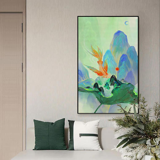 多喜爱高清数码布艺装饰 国风新时尚挂画-画中山海系列cs 商品图3