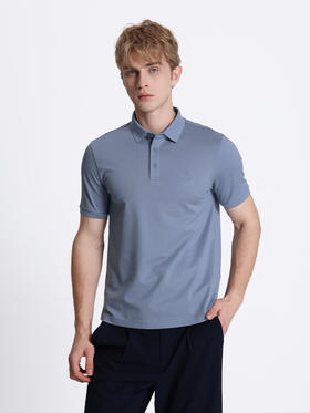 callisto浅蓝棉混纺T恤 STTSS108C