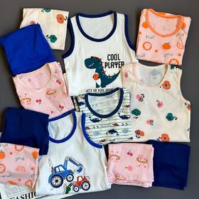 优选丨【高货39.9/2套】纯棉A类儿童背心短裤家居服套装外出90-150店