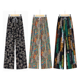 HSEA清爽丝滑九分阔腿裤