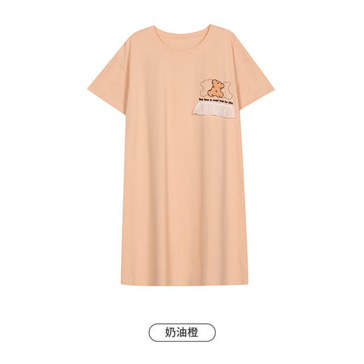 都市丽人生活家居女士棉质短袖裙睡衣LH46J9 商品图8