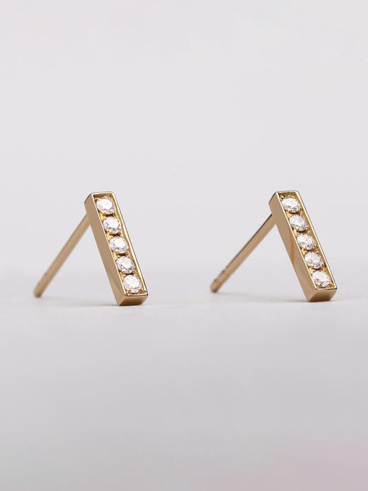 LUCINE 鹿鸣珠宝 | 【一】系列钻石耳钉 商品图3