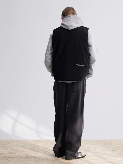 LIVINGTOWN/LT直简黑灰水洗牛仔裤 商品图3