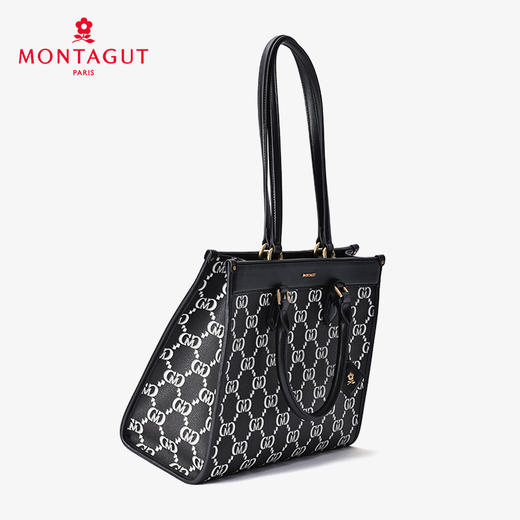 梦特娇女包新款休闲复古老花手提包大容量通勤斜挎包妈妈礼物 商品图3