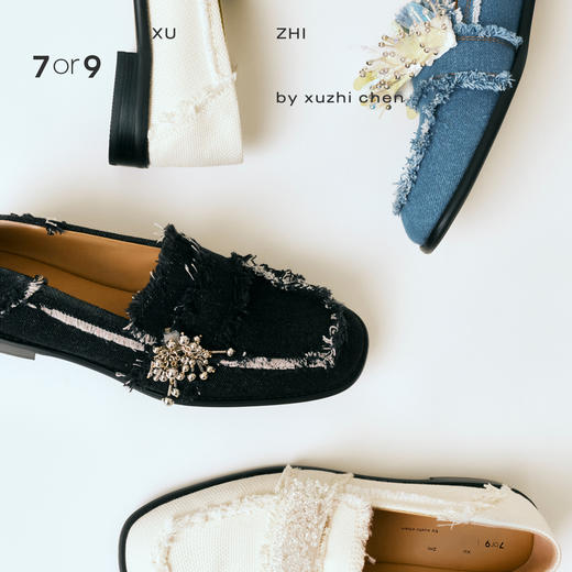 【促销款】7or9小床垫平底鞋—xu zhi联名款系列黑沙/白浪 商品图1