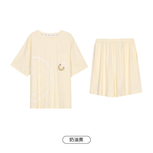 都市丽人生活家居女士棉质短袖短裤睡衣套装LH42R9 商品图10