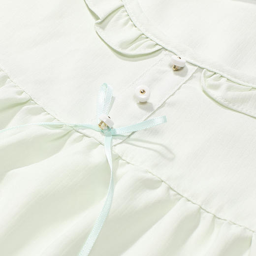 都市丽人生活家居女士梭织棉短袖长裤睡衣套装LH42S8 商品图5