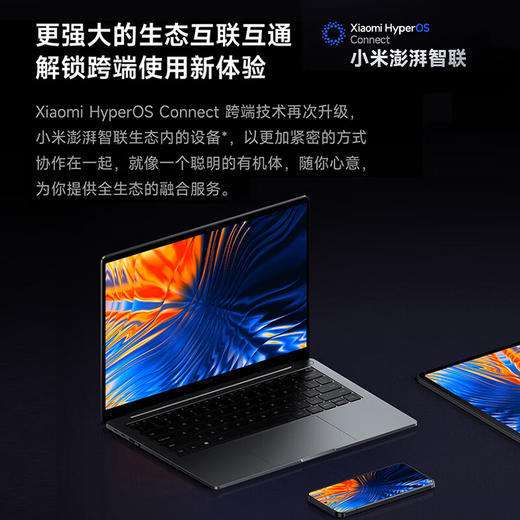小米笔记本电脑 红米 RedmiBook Pro 14 2024 酷睿标压Ultra5 2.8K120hz高刷屏 轻薄本(32G 1T)蓝 商品图6