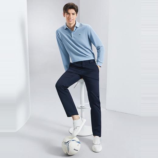 【新疆棉】柒牌男装休闲裤男2024春季新款商务百搭修身直筒长裤子	126H71580 商品图3