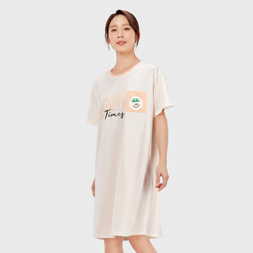都市丽人生活家居女士棉质短袖裙睡衣LH46J5 商品图1