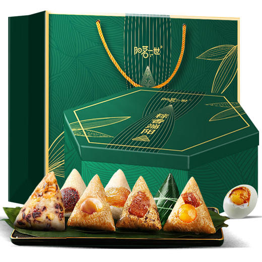 阳茗一世粽子礼盒12粽4鸭蛋2021g 商品图2