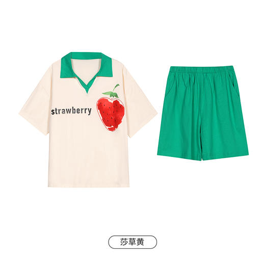 都市丽人舒适外出女士棉质短袖短裤睡衣套装LH42R6 商品图9