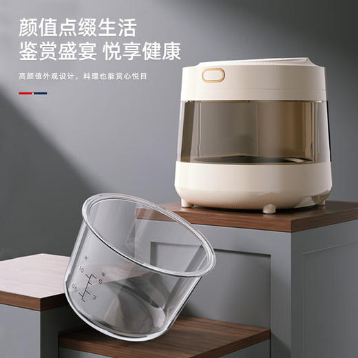 【小家电】迈卡罗MC-FB306电饭煲透明可视电饭锅多功能家用无涂层玻璃内胆 电蒸锅HF 商品图2