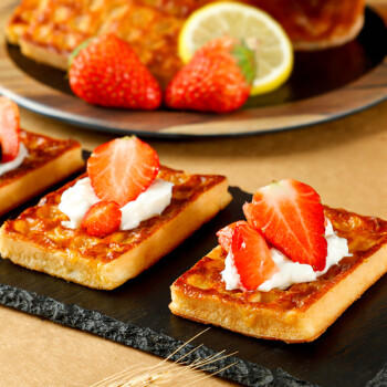 丹夫岩烧芝士华夫饼455g/盒 芝士力量早餐面包点心下午茶蛋糕量版装 商品图7