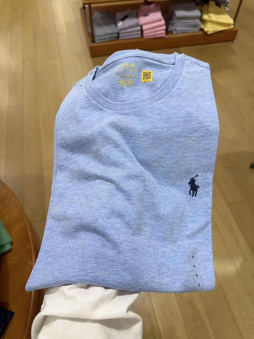 必备单品！RL 拉夫劳伦polo 男士圆领基础款短袖T恤 国内¥990/件，找我¥340/件 商品图9