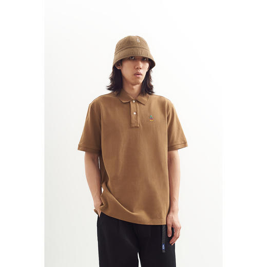 吃茶去chichaqu2024重磅短袖POLO衫复古全棉刺绣彩色葫芦logo 商品图2