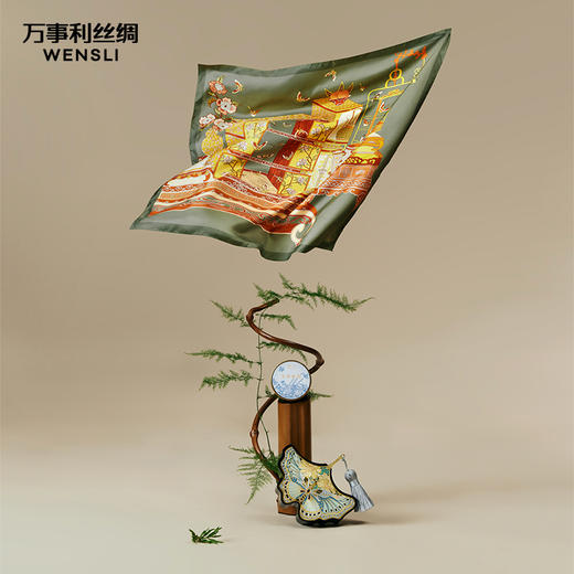 万事利“花朝入梦”丝巾香薰礼盒 商品图0