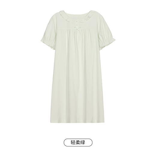 都市丽人生活家居女士梭织棉短袖裙睡衣LH46K5 商品图7