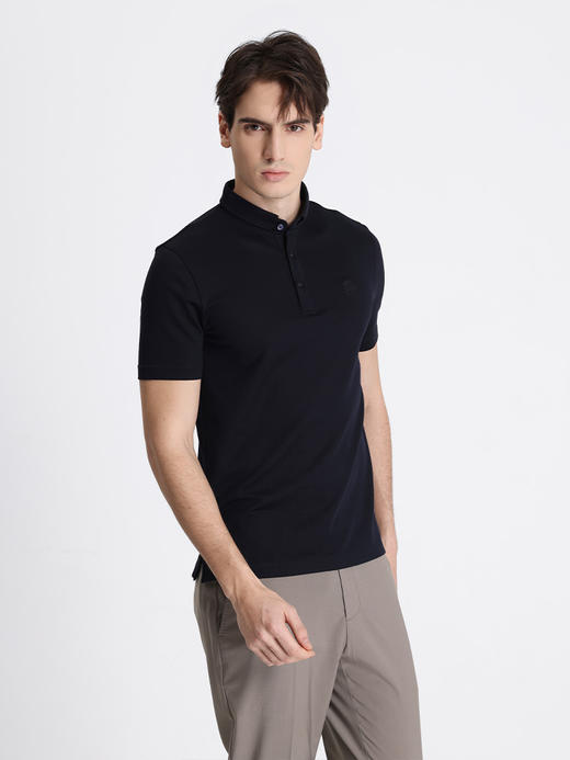 callisto藏青棉混纺T恤 STTSS109C 商品图1