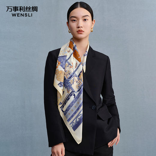 万事利“花朝入梦”丝巾香薰礼盒 商品图4