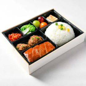 【精致商务】深井烧鸭拼狮子头套餐