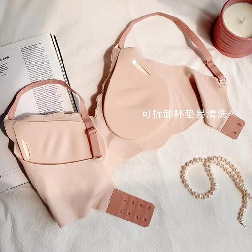妖精可可花瓣果冻软内衣 女无痕薄款云感无钢圈文胸可拆卸花瓣杯垫无束缚 商品图3