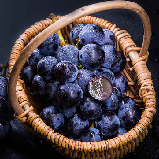 【现摘夏黑无籽黑葡萄】现摘现发颗颗甜美多汁！新鲜圆润！果色紫黑诱人！皮薄肉厚！-PT01 商品图2
