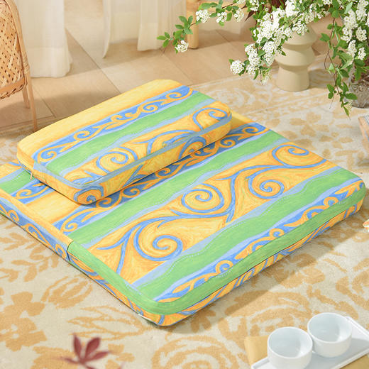 海草植物系列打坐垫天然椰棕禅修垫棕榈地垫 商品图0