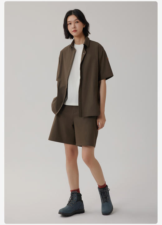 Fjallraven/北极狐女士短袖衬衫夏季新款城市户外休闲开衫 03241224 商品图2