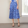 【桑蚕丝印花半裙】24年春夏新品女士中长款印花真丝半裙时尚包臀A字裙 商品缩略图3