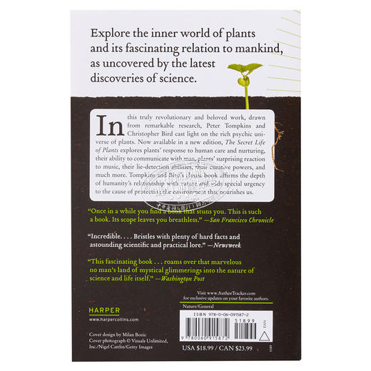 预售 【中商原版】植物的秘密生活 The Secret Life of Plants 英文原版 Peter Tompkins 植物学 科学百科 生命科学 商品图1