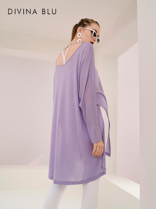 白色预售5月20号发货DIVINABLU巴黎系列瑜伽罩衫宽松休闲瑜伽服外套健身运动网纱上衣巴黎外搭08 商品图6