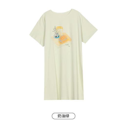 都市丽人生活家居女士棉质短袖裙睡衣LH46K3 商品图7
