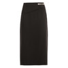 EITIE爱特爱夏季新款精致通勤高腰包臀显瘦经典黑色半身裙B2406318 商品缩略图5