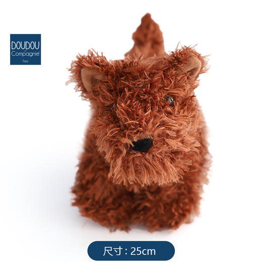 DOUDOU 棕色狐狸犬-象牙色狐狸犬25cm玩偶 商品图1