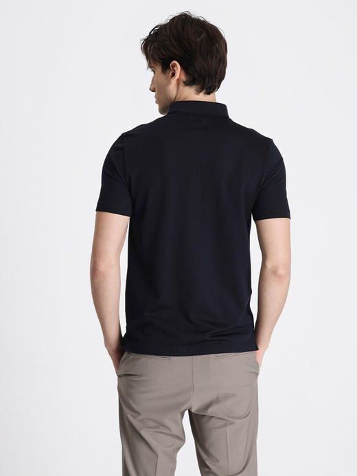 callisto藏青棉混纺T恤 STTSS109C 商品图2