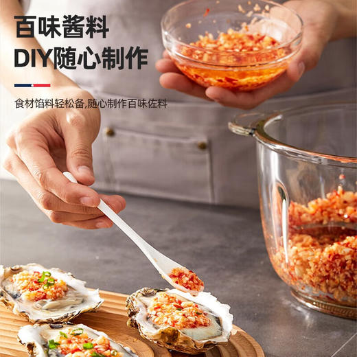 【小家电】迈卡罗MC-KM328绞肉机家用 绞馅机 碎肉机电动多功能料理搅拌打肉饺子肉馅蒜蓉机不锈钢HF 商品图5