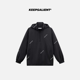KS男女同款立领藏帽拉链拉链口袋套头夹克24KMJ0034