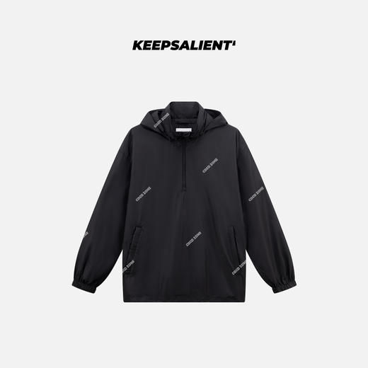 KS男女同款立领藏帽拉链拉链口袋套头夹克24KMJ0034 商品图0