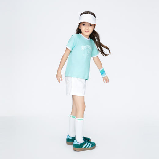 女童全棉短袖T恤圆领上衣夏季新款安奈儿童装实体店同款AG421800 商品图5