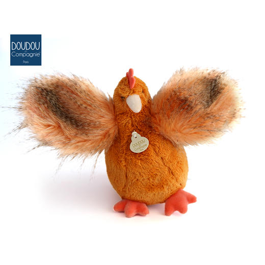 DOUDOU 橙色白色母鸡-20cm玩偶 商品图3