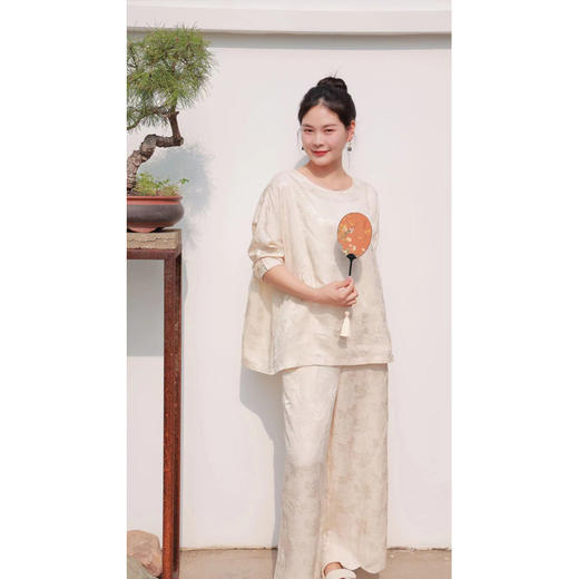 【抖音专属】阔腿裤（21709184玉色） 商品图3