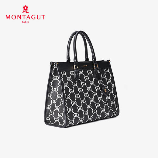 梦特娇女包新款休闲复古老花手提包大容量通勤斜挎包妈妈礼物 商品图1