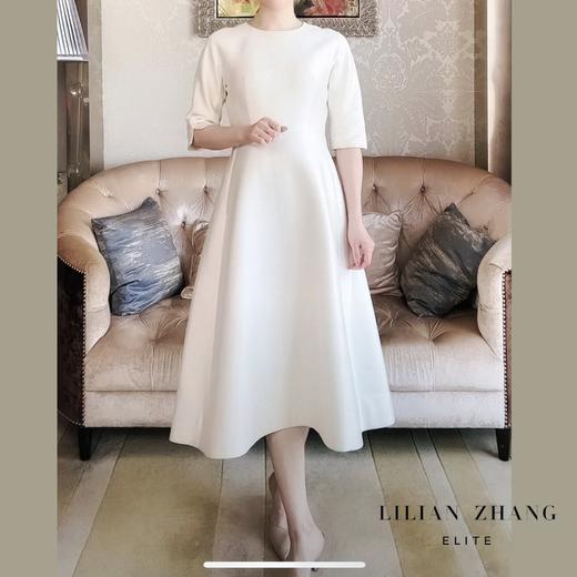 高定轻礼服—“皇室Lady‘’—丝毛宫廷风A摆气质绝美连衣裙   2101099 商品图1