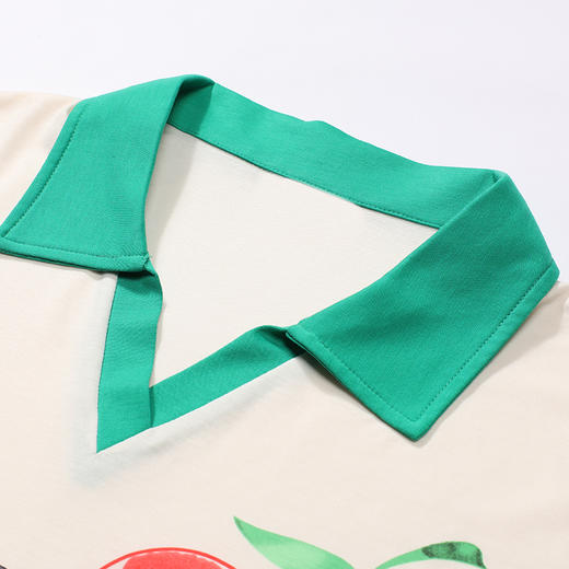 都市丽人舒适外出女士棉质短袖短裤睡衣套装LH42R6 商品图4