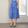 【桑蚕丝印花半裙】24年春夏新品女士中长款印花真丝半裙时尚包臀A字裙 商品缩略图2
