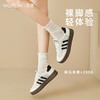 西遇网面德训鞋女新款复古阿甘鞋三条杠透气轻便厚底板鞋D0046887 商品缩略图1
